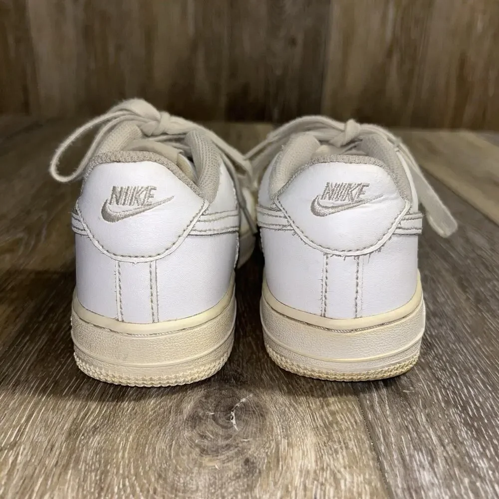 Nike Air Force 1 Low Triple White AF1 314193-117 Youth US Size 2Y Sneaker Shoes